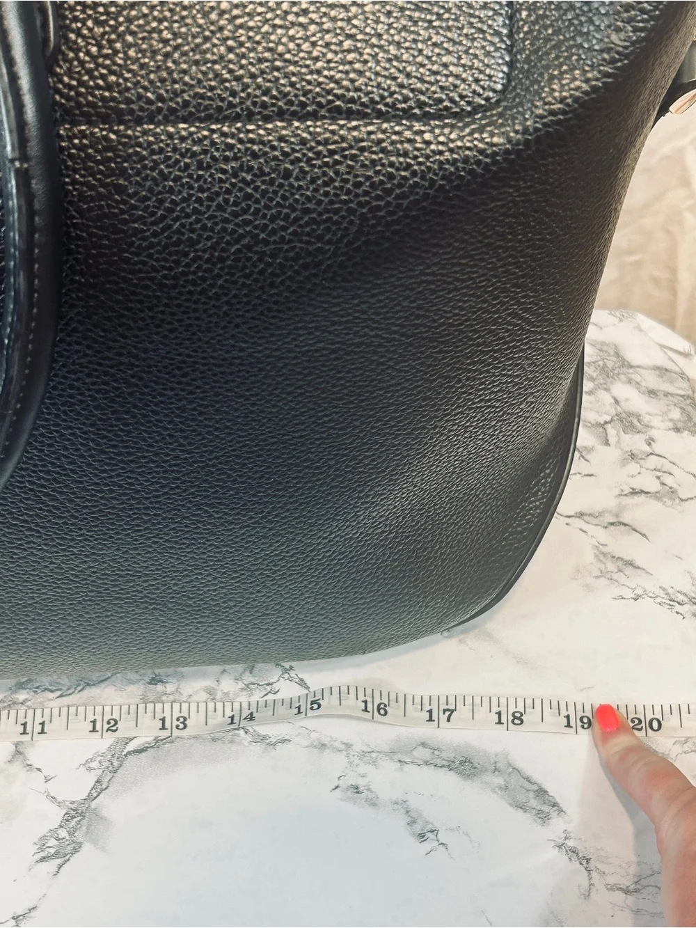 a new day Black Pebbled Tote Satchel Handbag